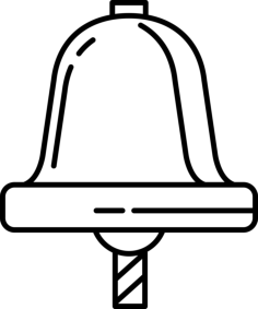 Boat Bell Outline Svg Vector, Free Vectors File